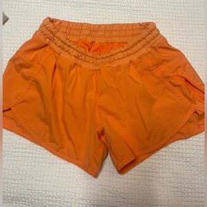 Orange Lululemon short Size 6